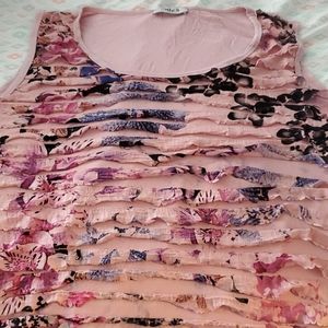 Beautiful flowery summer tank top